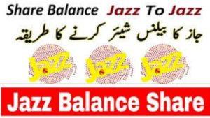 How to share jazz balance