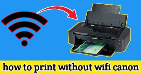 how to print without wifi canon